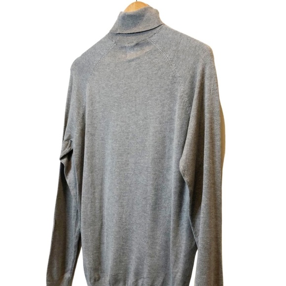 Zara Women’s Knit Grey Classic Preppy Long Sleeve Turtleneck Sweater - Picture 11 of 16